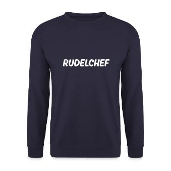 Rudelchef - Unisex Pullover - Navy - Vorne - Alina (178cm) & Michal (187cm)