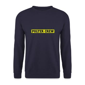 Polter Crew Polterabend - Unisex Pullover - Navy - Vorne - Alina (178cm) & Michal (187cm)