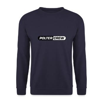 Polter Crew Polterabend - Unisex Pullover - Navy - Vorne - Alina (178cm) & Michal (187cm)