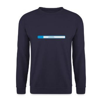 Loading bar - Unisex Sweatshirt - navy - Front - Alina (178cm) & Michal (187cm)