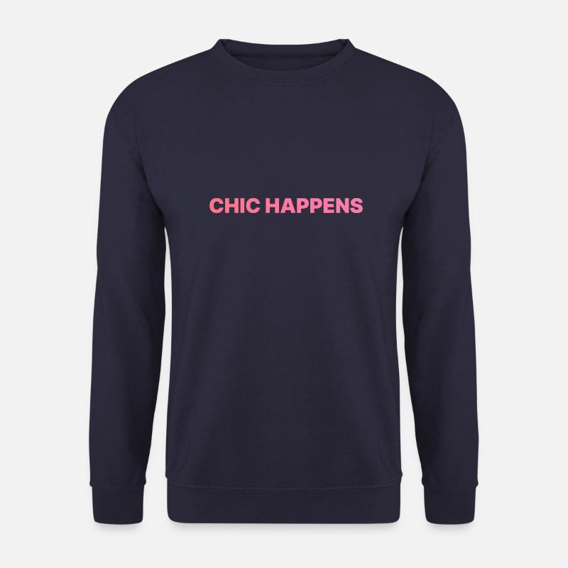 CHIC HAPPENS ROSA - Unisex Pullover - Navy