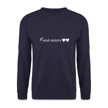 Friends - Soul Sisters - Unisex Sweatshirt - navy - Front - Alina (178cm) & Michal (187cm)