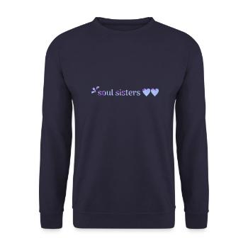 Soul Sisters - Unisex Sweatshirt - navy - Front - Alina (178cm) & Michal (187cm)