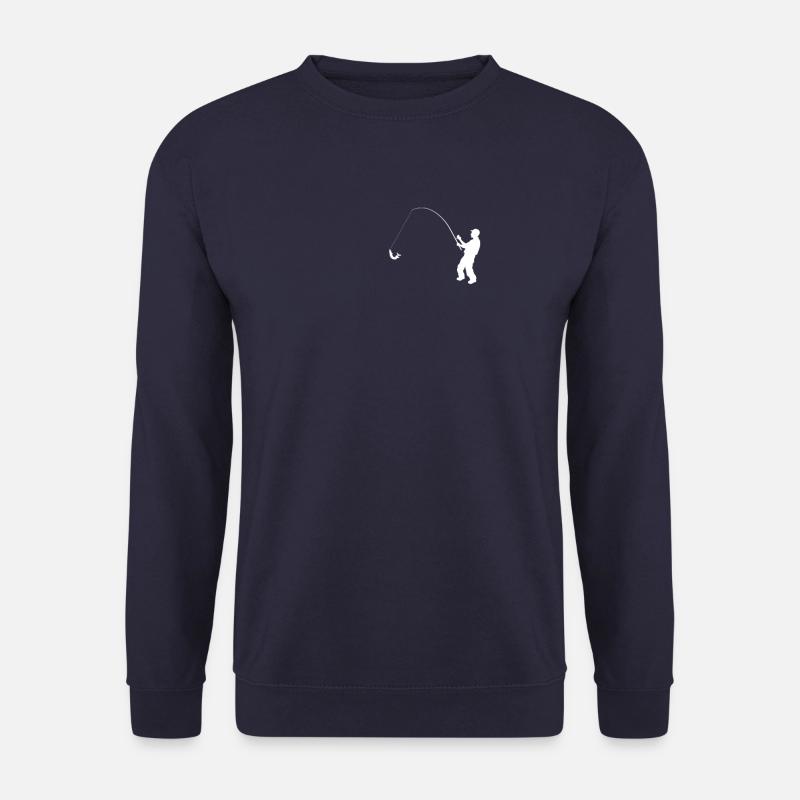 Angler Evolution Pocket Geschenkidee - Unisex Pullover - Navy