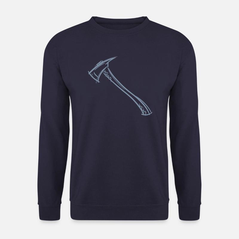 Axe Drawing / Fireman's Axe. Fireman. - Unisex Sweatshirt - navy