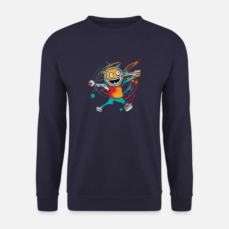 Crazy But Happy - Unisex Pullover - Navy