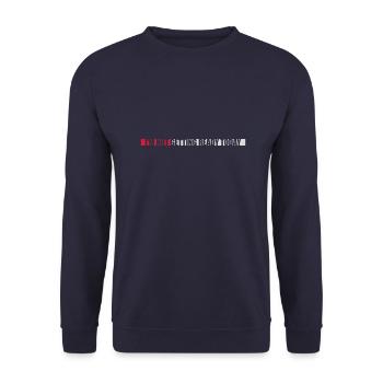 not getting ready today - Unisex Pullover - Navy - Vorne - Alina (178cm) & Michal (187cm)