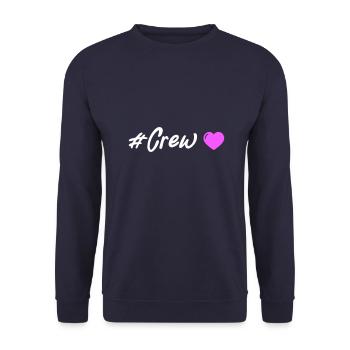 Crew Heart - Unisex Sweatshirt - navy - Front - Alina (178cm) & Michal (187cm)