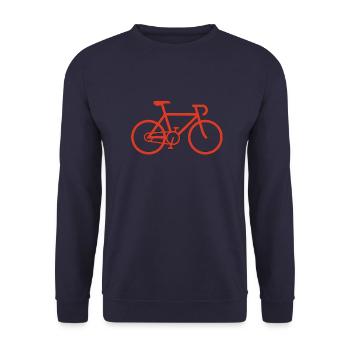 Vélo de route, vélo de course, vélo - Sweat-shirt Unisexe - marine - Devant - Alina (178cm) & Michal (187cm)