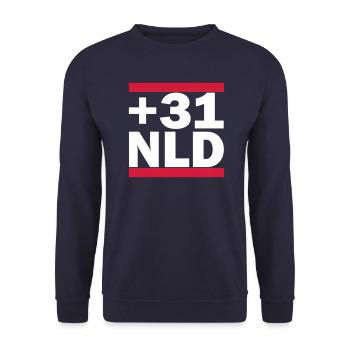 The Netherlands - Unisex Sweatshirt - navy - Front - Alina (178cm) & Michal (187cm)