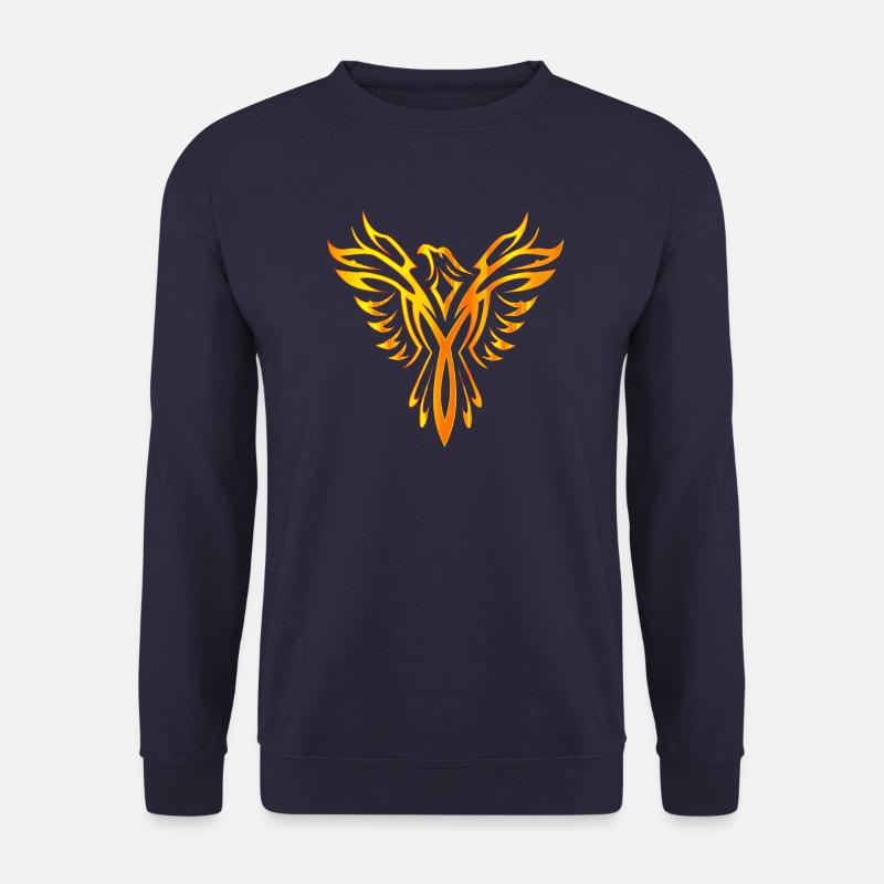 Oiseau phoenix aile de feu - Sweat-shirt Unisexe - marine