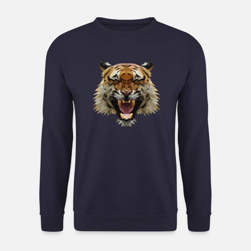 Fauchender Tiger - Unisex Pullover - Navy
