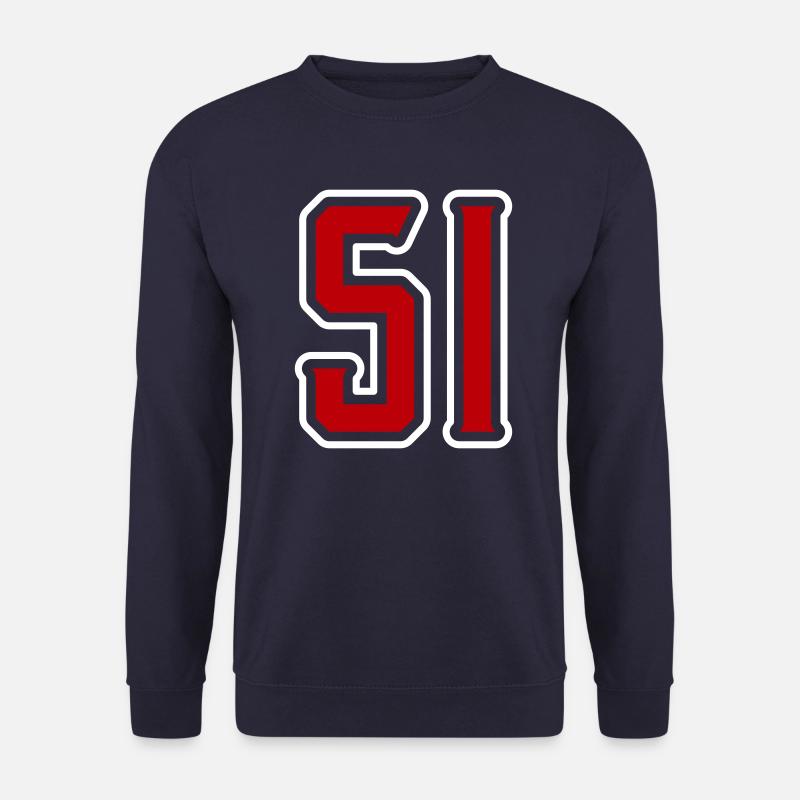 51 Zahl Symbol - Unisex Pullover - Navy