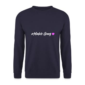 Filles Gang Équipe Femmes Coeur - Sweat-shirt Unisexe - marine - Devant - Alina (178cm) & Michal (187cm)