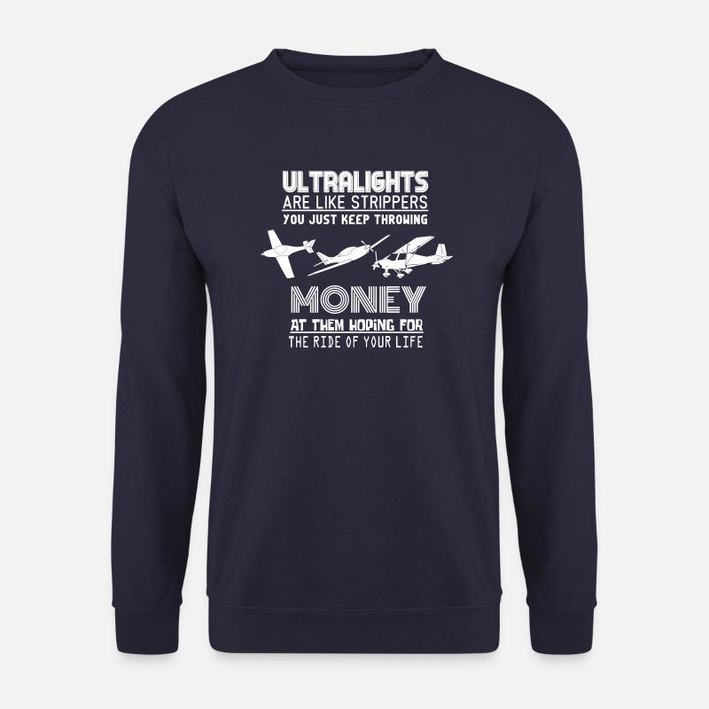 Flugzeug Pilot Flieger Ultaleichtflugzeug UL - Unisex Pullover - Navy