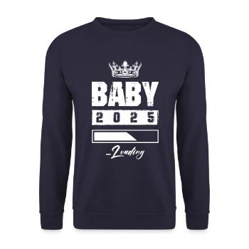 Baby 2025 Loading - Unisex Sweatshirt - navy - Front - Alina (178cm) & Michal (187cm)