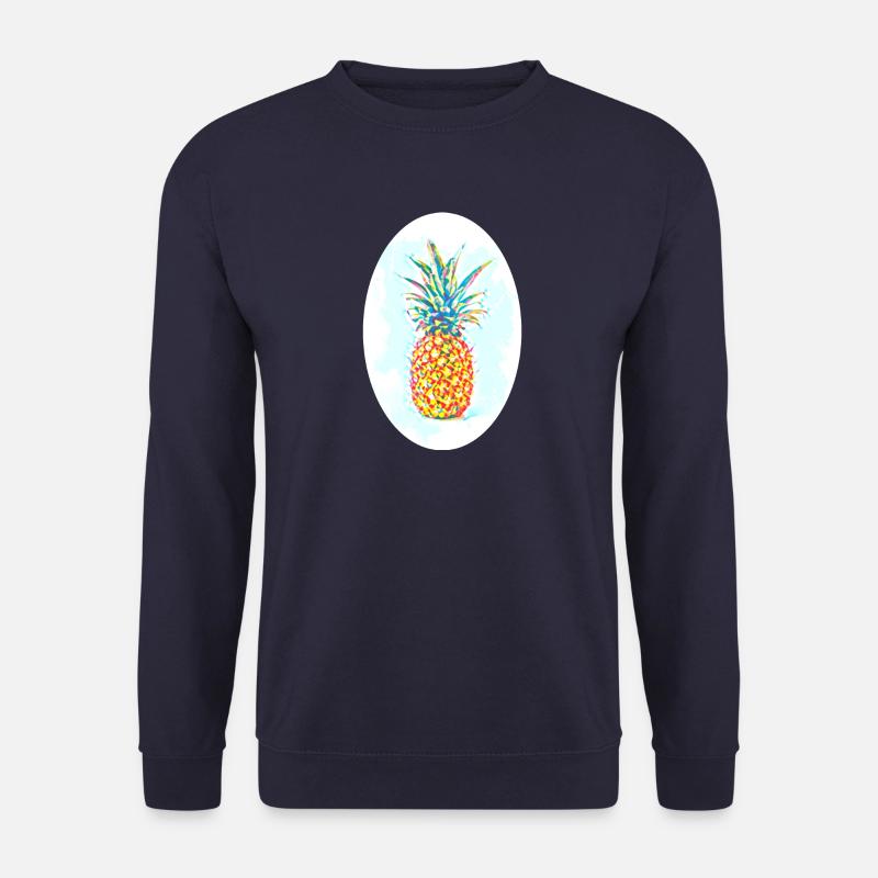 Pineapple Drawing - Unisex Sweatshirt - navy
