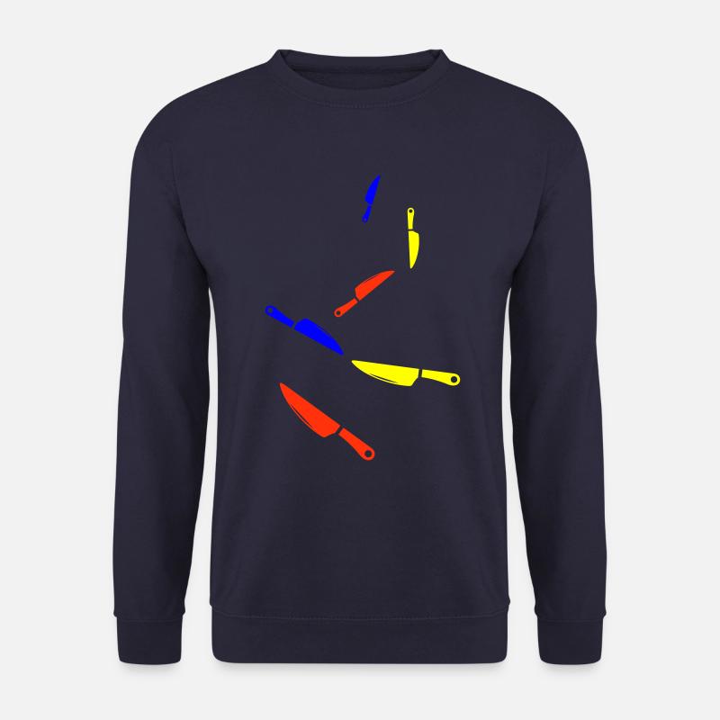 Messer icon - Unisex Pullover - Navy