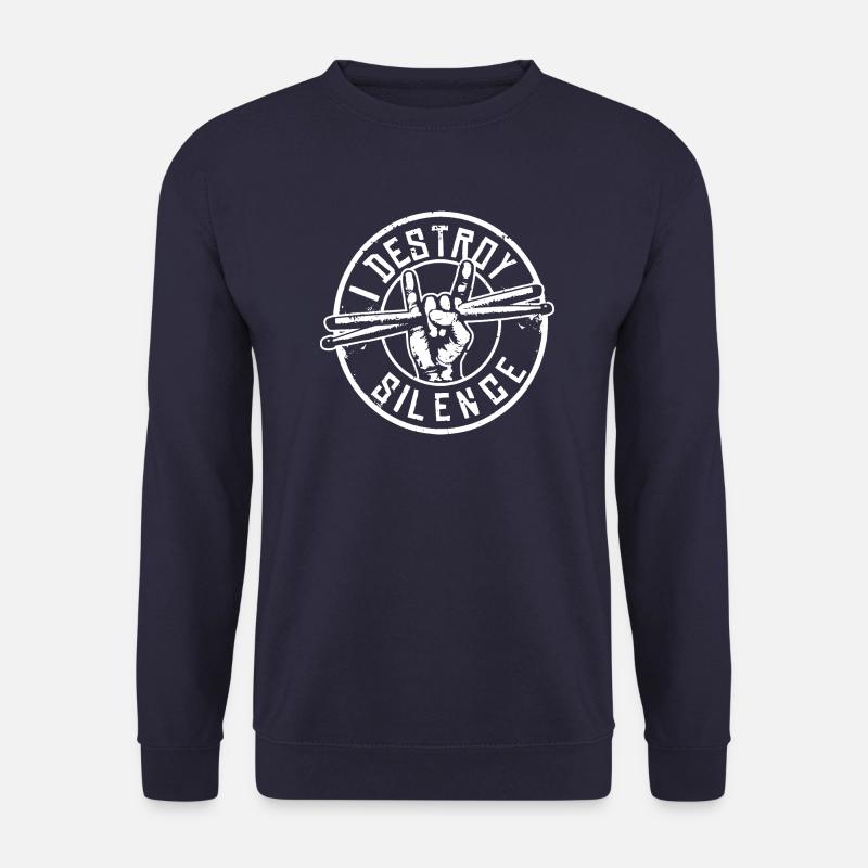 Schlagzeug Schlagzeuger Musiker Spruch - Unisex Pullover - Navy