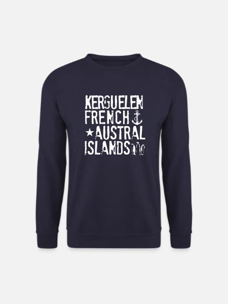 Kerguelen Französische Australinseln - Unisex Pullover - Navy
