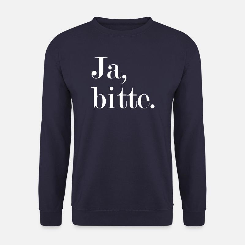 Yes, please Statement Answer - Unisex Sweatshirt - navy