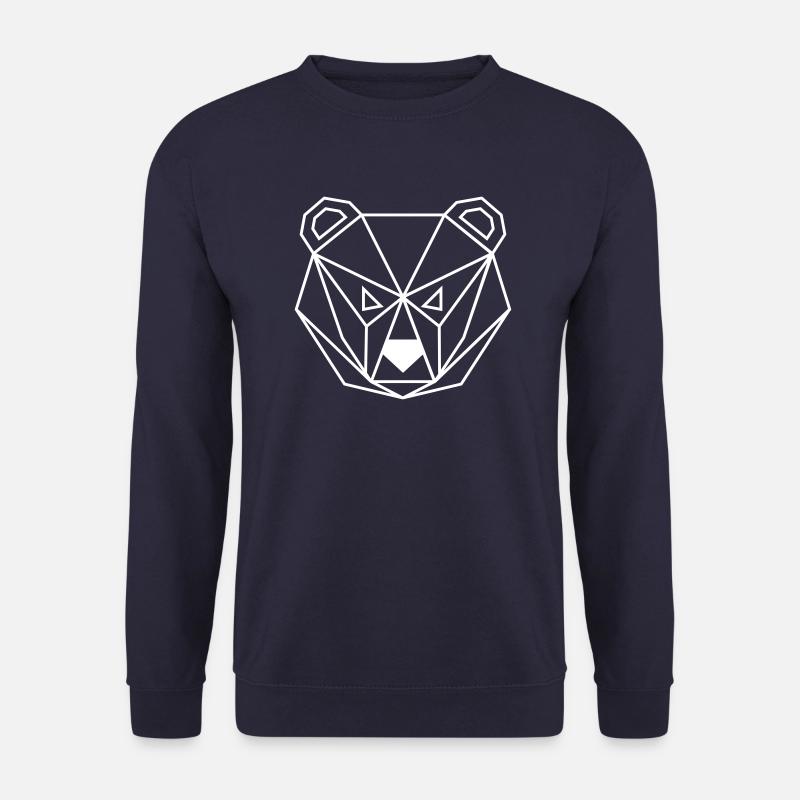 Bear geometric - Unisex Pullover - Navy
