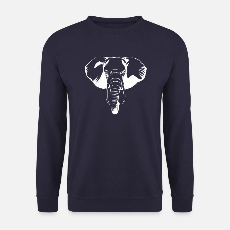 elephant head - Unisex Sweatshirt - navy