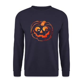 Halloween - Sweat-shirt Unisexe - marine - Devant - Alina (178cm) & Michal (187cm)