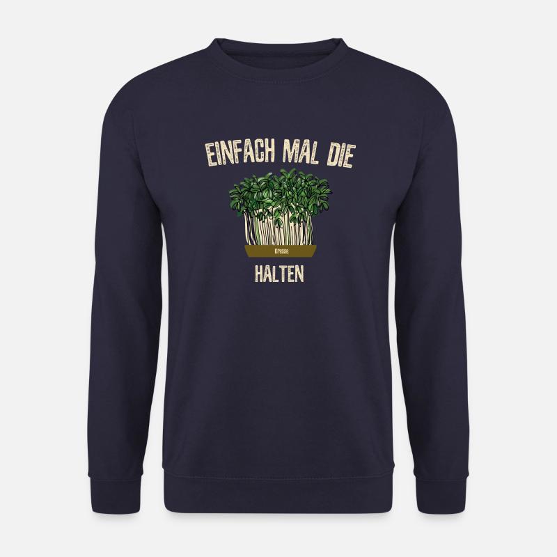 Einfach mal die Kresse halten - Unisex Pullover - Navy