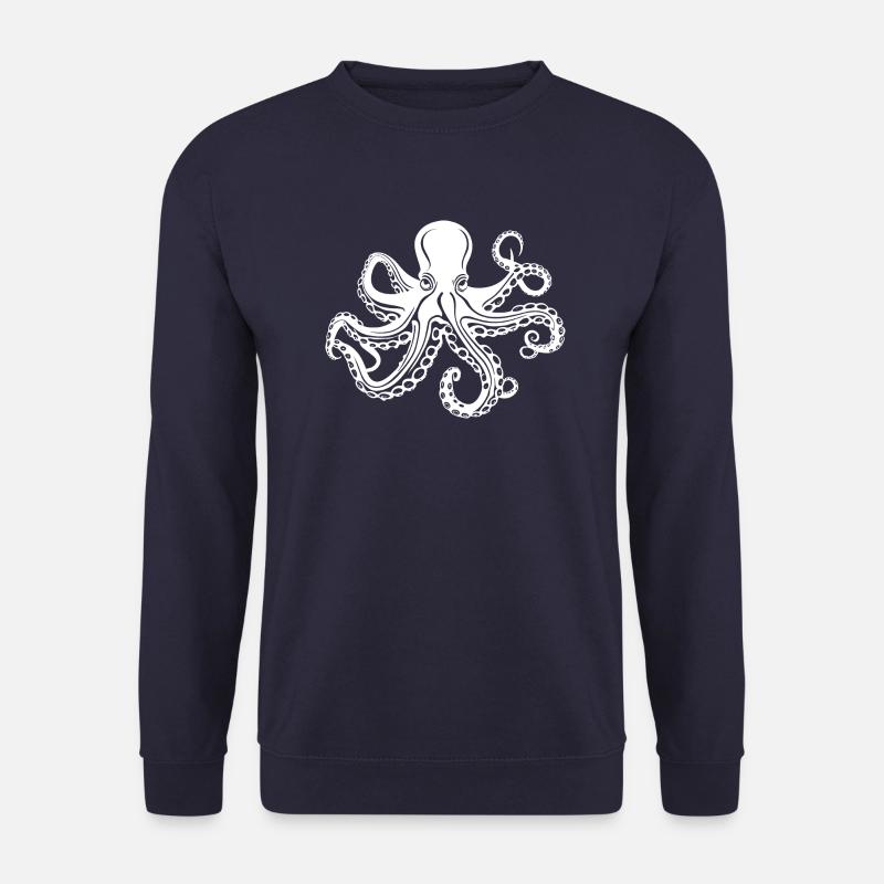 Oktopus grimmig - Unisex Pullover - Navy