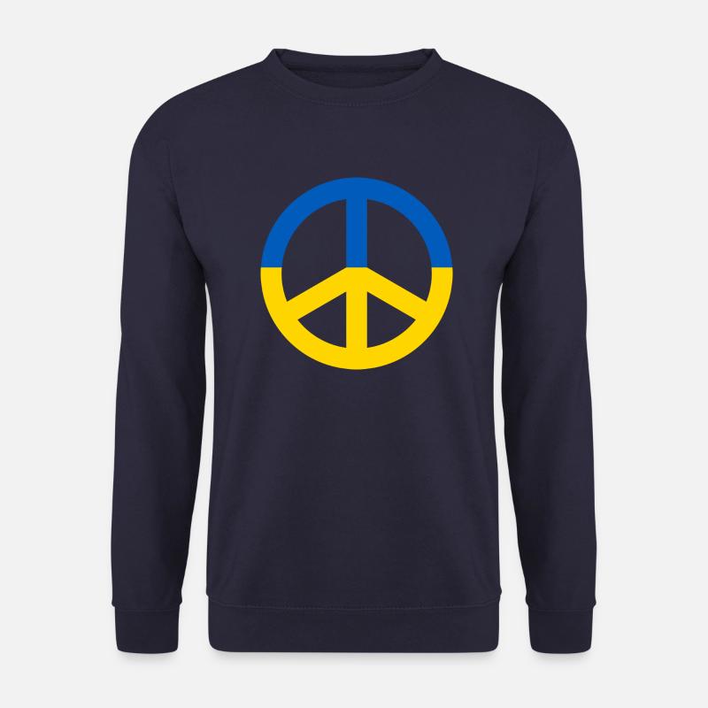 Peace Sign Ukraine - Unisex Pullover - Navy