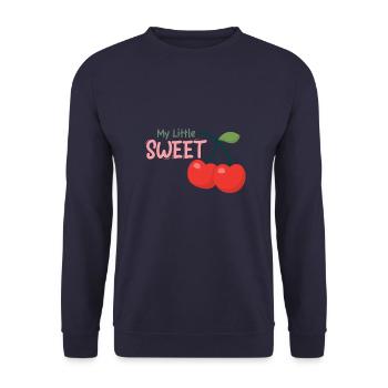 Kleine Süße Little Sweet - Unisex Sweatshirt - navy - Front - Alina (178cm) & Michal (187cm)