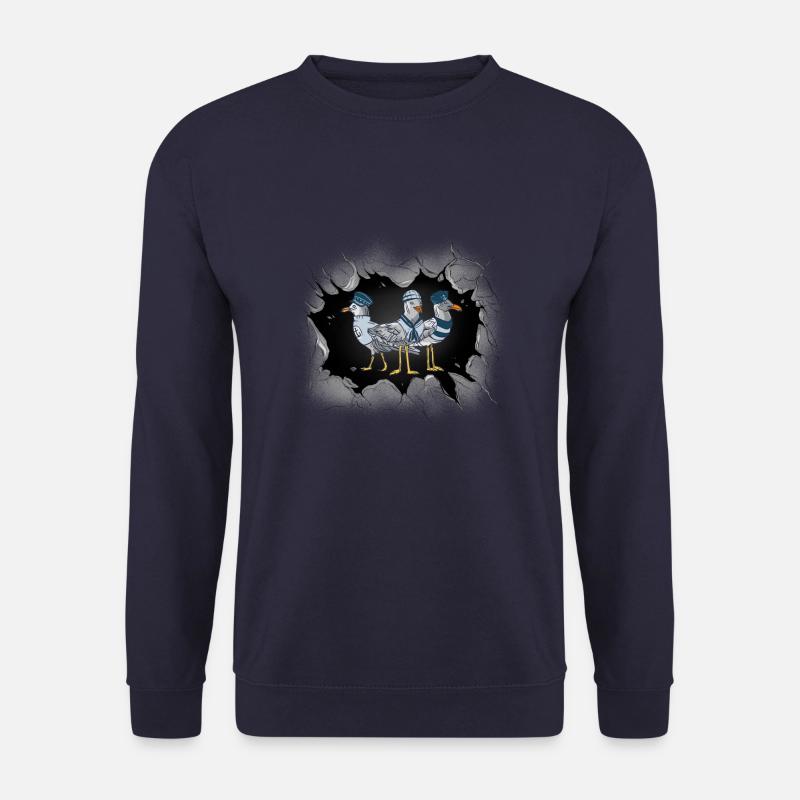 Möwen Möwe Meer Küste Seevögel maritim Seefahrer - Unisex Pullover - Navy
