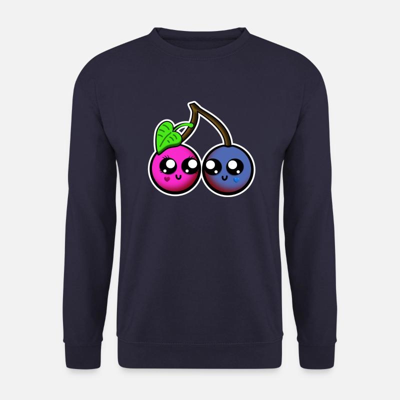 Verliebte Kirschen Kawaii - Unisex Pullover - Navy