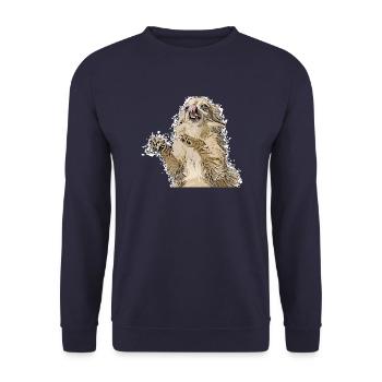 Chihuahua - Unisex Pullover - Navy - Vorne - Alina (178cm) & Michal (187cm)