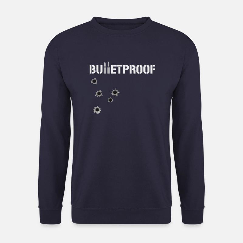 Bulletproof Holes - Unisex Pullover - Navy