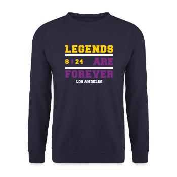 Legends Are Forever - Unisex Sweatshirt - navy - Front - Alina (178cm) & Michal (187cm)