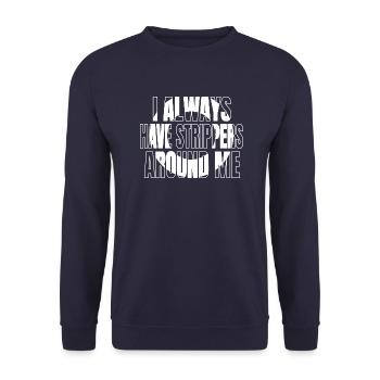 Présenter une idée cadeau de blague sur fil électrique électronique - Sweat-shirt Unisexe - marine - Devant - Alina (178cm) & Michal (187cm)
