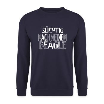 boxer spaß bachhund pfote zitat schäferhund humor - Unisex Pullover - Navy - Vorne - Alina (178cm) & Michal (187cm)