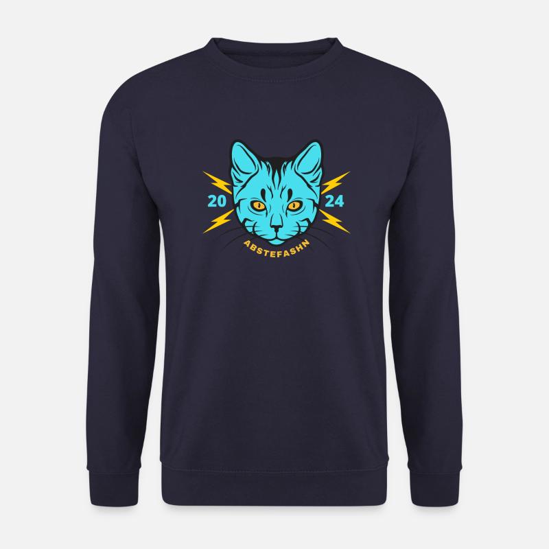 Cartoon Cat - abstefashn - Unisex Pullover - Navy