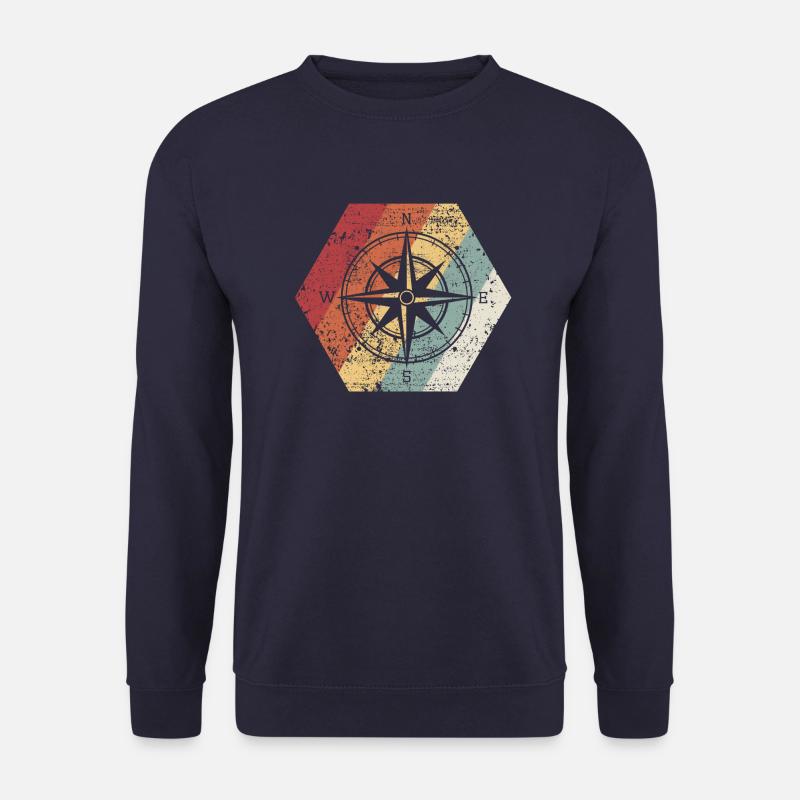 Kompass Outdoor Bushcraft Vintage - Unisex Pullover - Navy