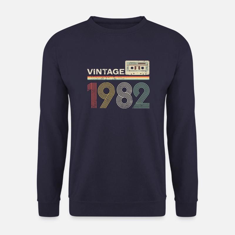 Vintage Kassette 1982 - Unisex Pullover - Navy