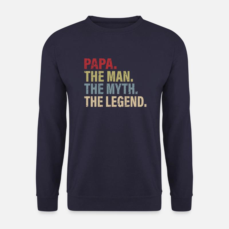 Papa man myth legend - Unisex Sweatshirt - navy