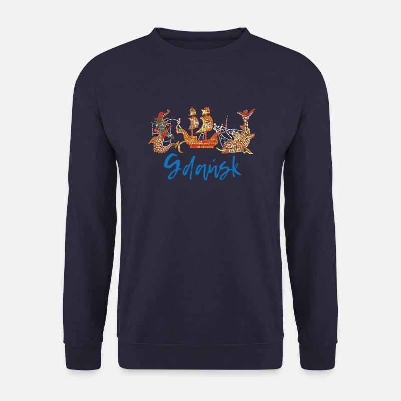 Gdansk, Drage - Unisex sweater - marineblå