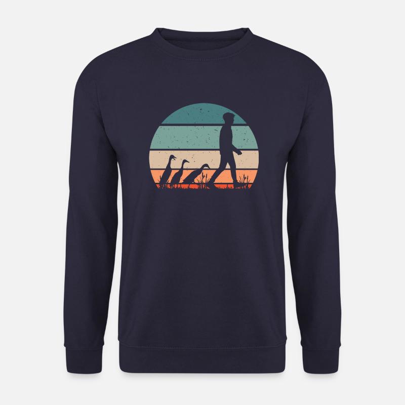 Laufenten indische Laufente Meme - Unisex Pullover - Navy