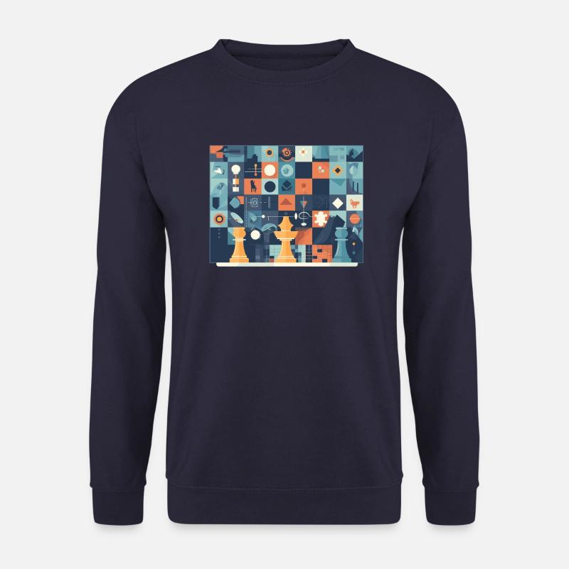Konzept des Schachspiels - Unisex Pullover - Navy