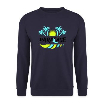 surf paradise - Unisex Pullover - Navy - Vorne - Alina (178cm) & Michal (187cm)