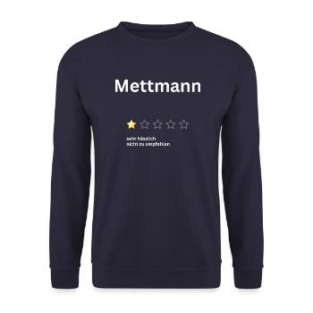 Mettmann 1star - Unisex Pullover - Navy - Vorne - Alina (178cm) & Michal (187cm)