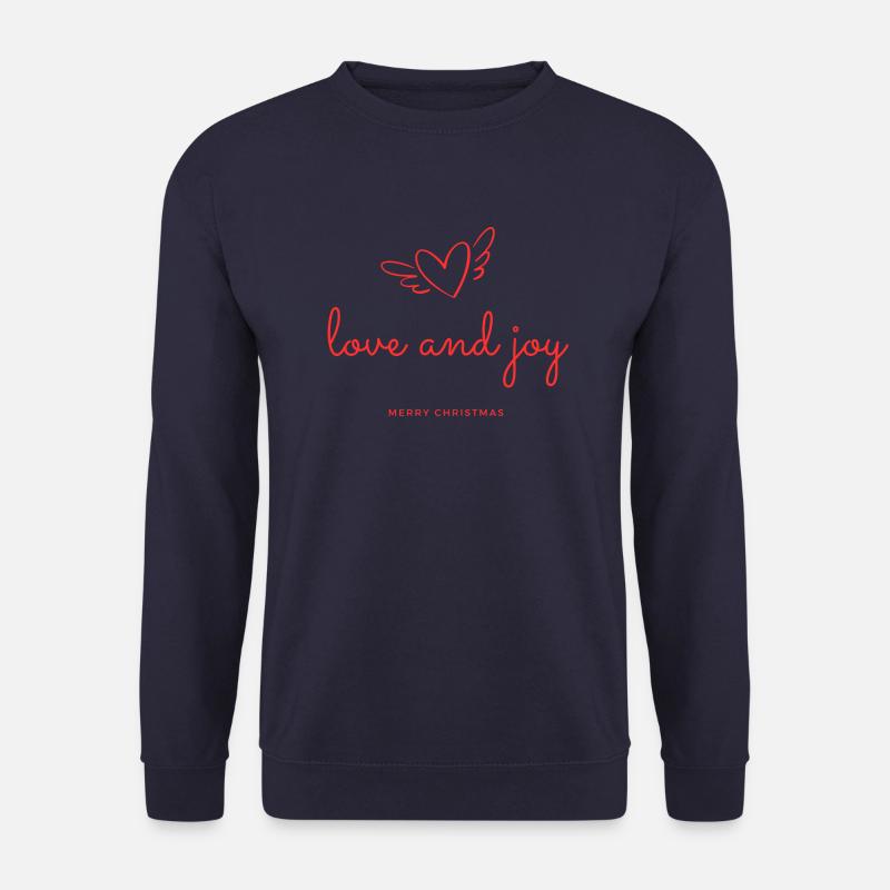 Love And Joy red - Unisex Pullover - Navy