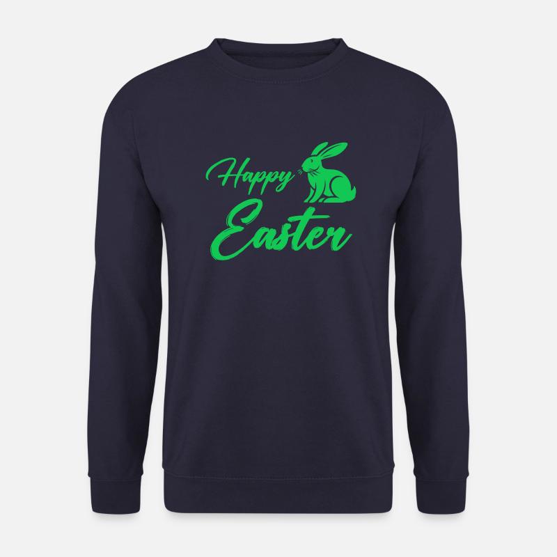 hase happy easter - Unisex Pullover - Navy
